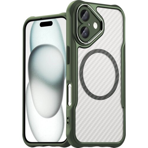 Etui HURTEL Leading Series MagSafe do Apple iPhone 16 Zielony