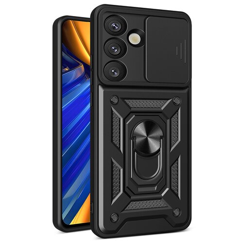 Etui HURTEL Hybrid Armor Camshield do Google Pixel 9 Pro XL 5G/10 Pro XL 5G Czarny
