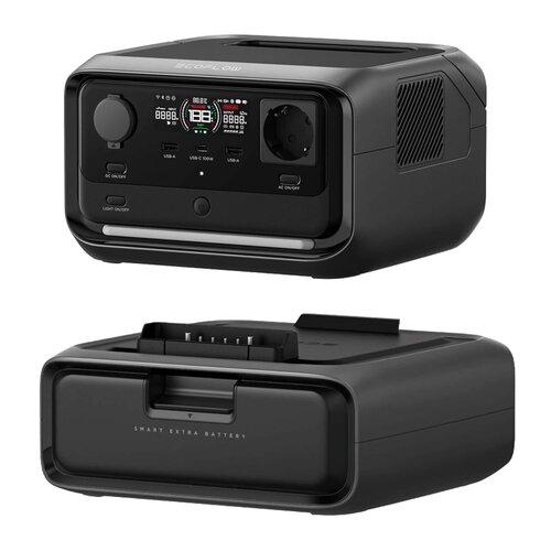 Stacja zasilania ECOFLOW River 3 Plus 286 Wh + Bateria ECOFLOW 286Wh do River 3 Plus Smart
