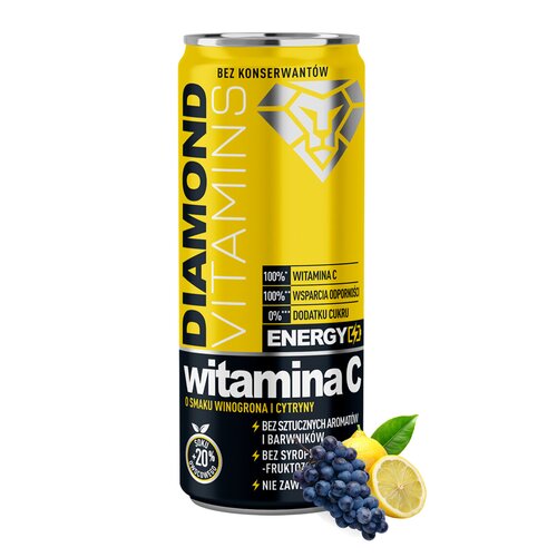 Witamina C DRVITA DIAMOND VITAMINS Winogronowo-cytrynowy (250 ml)