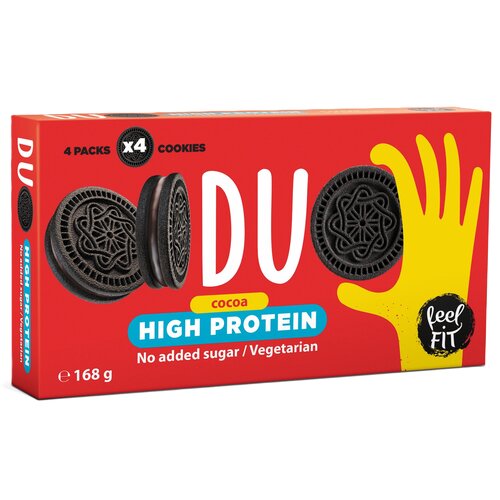 Ciastka proteinowe FEEL FIT Duo Kakaowy (168 g)