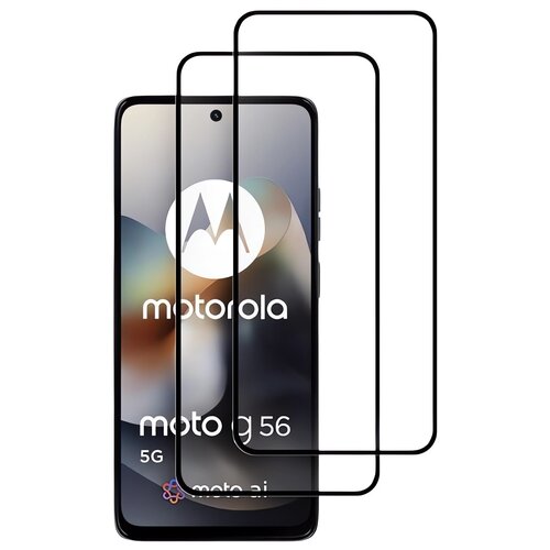 Szkło hartowane TECH-PROTECT Glass Fit+ do Motorola Moto G56 5G Czarny (2 szt.)