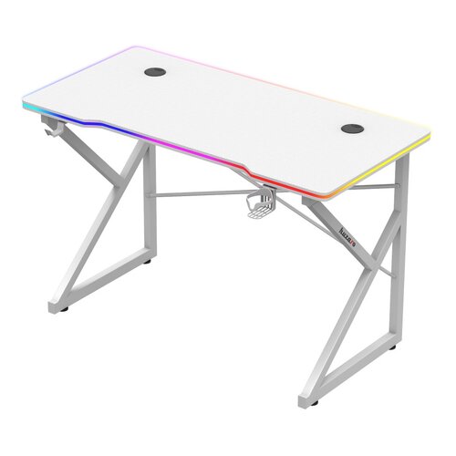 Biurko gamingowe HUZARO Hero 1.7 RGB Biały