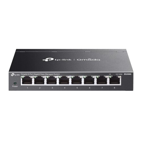 Switch TP-LINK Omada ES208G Gigabit Ethernet, 8 portów, Zarządzalny