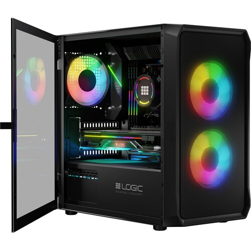 Komputer MAD DOG LOGIC-ARGB-A04WR16WP R5-3500X 16GB RAM 1TB SSD Radeon RX6600 Wi-Fi Windows 11 Professional