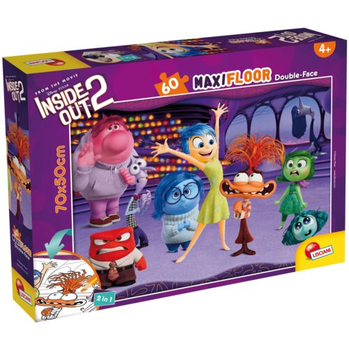 Puzzle LISCIANI Maxi Floor Disney W Głowie się nie mieści 304-112265 (60 elementów)