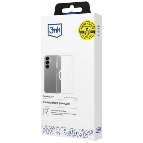 Etui 3MK Clear MagCase do Apple iPhone 17 Przezroczysty