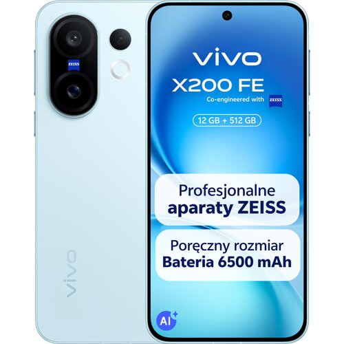Smartfon VIVO X200 FE 5G 12/512GB 6.31" 120Hz Niebieski