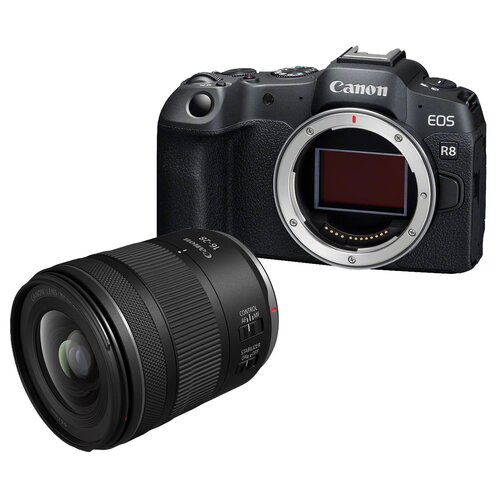 Aparat bezlusterkowy CANON EOS R8 Body, Full Frame, 24.2Mpix, 4K60p + Obiektyw CANON RF 16-28mm f/2.8 IS STM