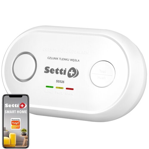 Czujnik tlenku węgla (czadu) SETTI+ SS526 Wi-Fi