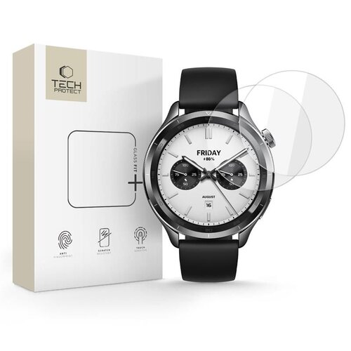 Szkło hartowane TECH-PROTECT Glass Fit+ do Xiaomi Watch S4 (2 szt.)
