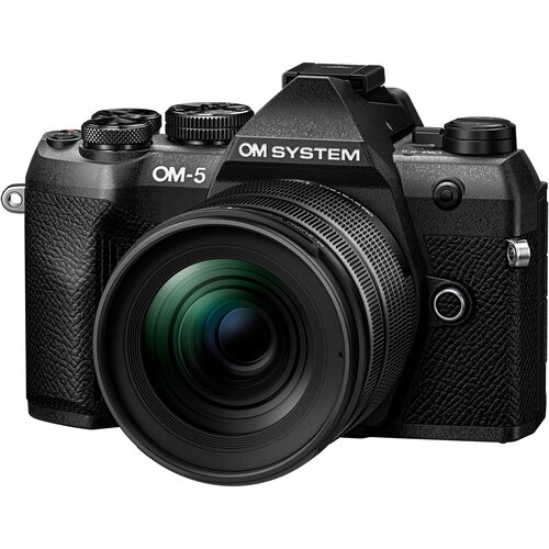Aparat bezlusterkowy OLYMPUS OM-5 II Czarny + Obiektyw 12-45mm f/4.0 PRO Lens Kit, 20.4Mpix, 4K, TruePic IX