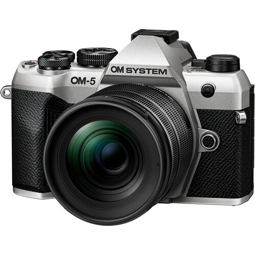 Aparat bezlusterkowy OLYMPUS OM-5 II Srebrny + Obiektyw 12-45mm f/4.0 PRO Lens Kit, 20.4Mpix, 4K, TruePic IX
