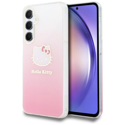 Etui HELLO KITTY IML Gradient Electrop Kitty Head do Samsung Galaxy A55 5G Różowy