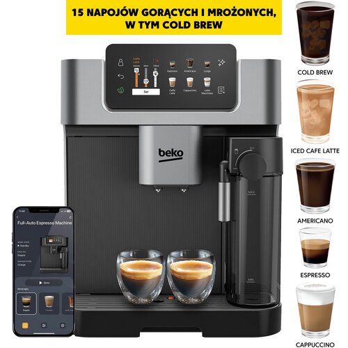 Ekspres BEKO CaffeExperto CEG7348X Kawa mrożona Inox