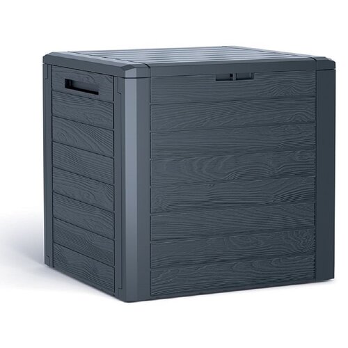 Skrzynia ogrodowa PROSPERPLAST Woodebox MBWL140-S433 140 L Antracytowy