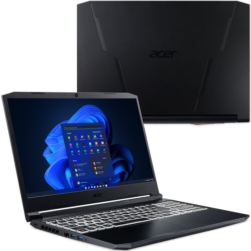Laptop ACER Nitro 5 AN515-57 15.6" IPS 144Hz i5-11400H 16GB RAM 512GB SSD GeForce RTX3060 Windows 11 Home