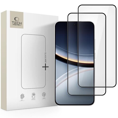 Szkło hartowane TECH-PROTECT Glass Fit+ do Xiaomi Poco F7 5G Czarny (2 szt.)