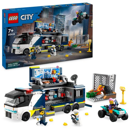 LEGO 60418 City Policyjna ciężarówka z laboratorium kryminalnym