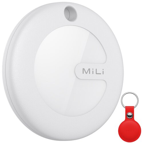 Lokalizator MILI MiTag Biały + Etui Czerwony