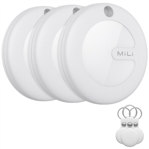 Lokalizator MILI MiTag Biały (3 szt.) + Etui Biały (3 szt.)