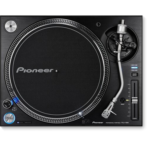 Gramofon PIONEER DJ PLX-1000 Czarny,  Manualny, Napęd bezpośredni, Pozłacane gniazda RCA, Prędkość odtw. 33 1/3 obr./min