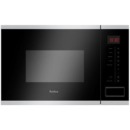 Kuchenka mikrofalowa AMICA AMMB20E3SGI X-TYPE 800W średnica 25.5 pojemność 20L Multiwave system Combigrill Czarny + inox