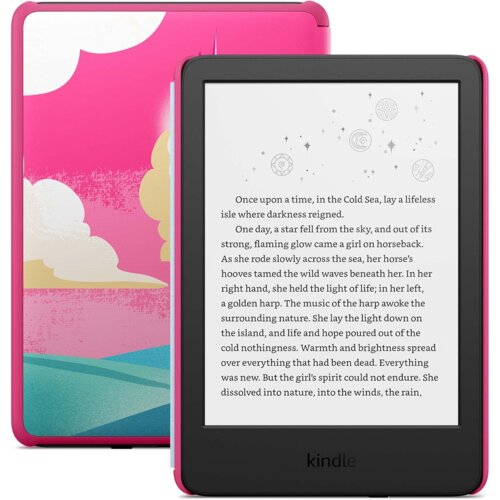 Czytnik e-booków AMAZON Kindle Kids Unicorn Valley 6", Podświetlany ekran, Wi-Fi, Bez reklam