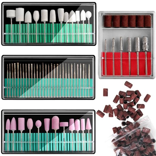 Zestaw akcesoriów do frezarki BEAUTYLUSHH 8944 (166 sztuk)