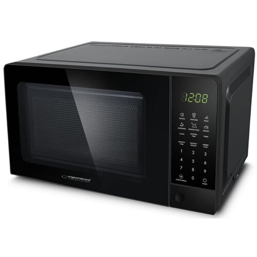Kuchenka mikrofalowa ESPERANZA Horneado EKO009 700W średnica 24.5 cm pojemność 20L Auto Cook Czarny