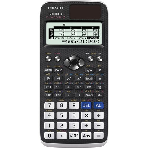 Kalkulator CASIO FX-991CEX Zasilanie bateryjno-słoneczne, 2 pamięci