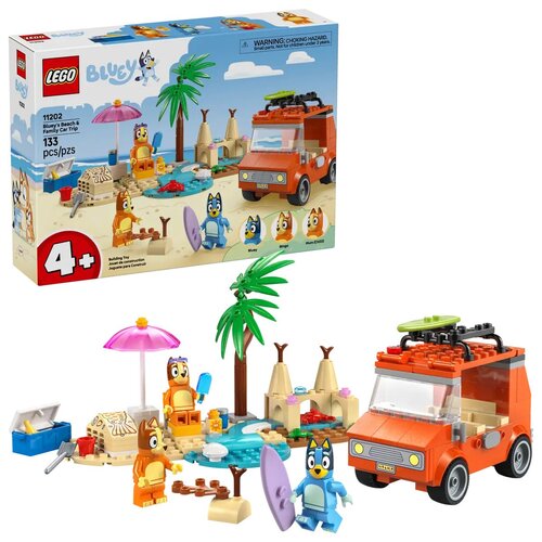 LEGO 11202 Bluey Blue i rodzinna wycieczka samochodem