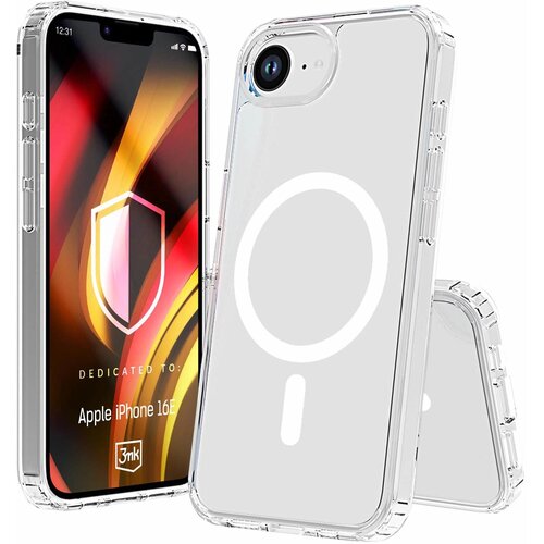 Etui 3MK Hardy LiqForce MagCase do Apple iPhone 16e Przezroczysty