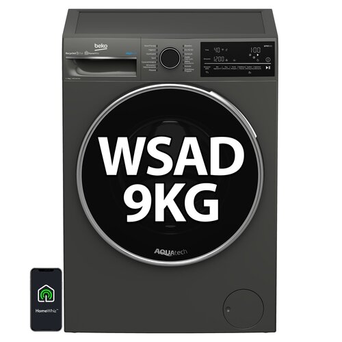 Pralka BEKO B5WFT89408MDC BPRO500 9kg 1400 obr Manhattan Gray AquaTech A OptiSense