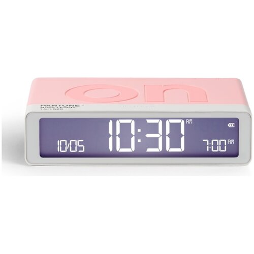 Budzik LEXON Flip Classic X Pantone Jasnoróżowy