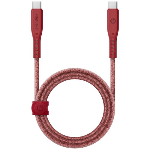 Kabel USB-C - USB-C ENERGEA Flow MFi 240W 1.5 m Czerwony