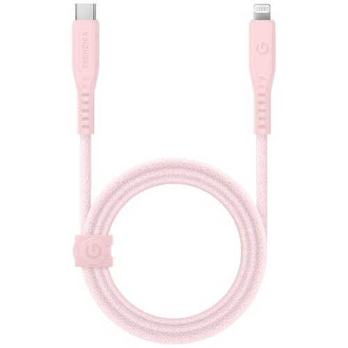 Kabel USB-C - Lightning ENERGEA Flow MFi 60W 1.5 m Różowy