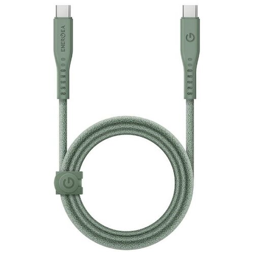 Kabel USB-C - USB-C ENERGEA Flow MFi 240W 1.5 m Zielony