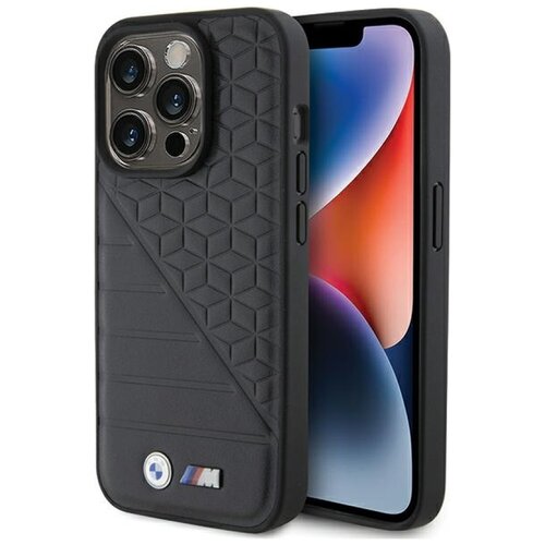 Etui BMW Bi Pattern do Apple iPhone 15 Pro Czarny