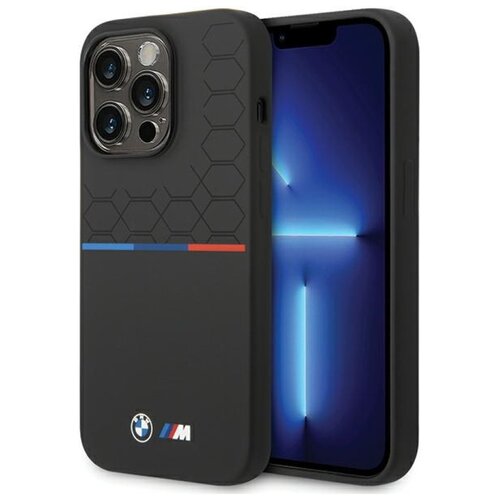 Etui BMW Silicone Pattern do Apple iPhone 15 Pro Czarny