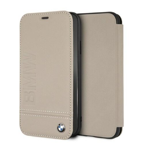 Etui BMW Logo Imprint do Apple iPhone Xr Beżowy