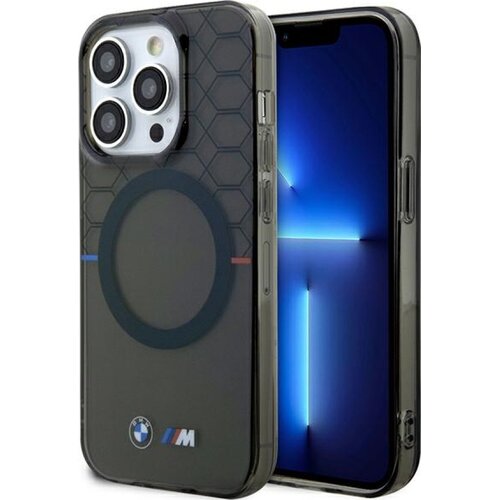 Etui BMW Pattern MagSafe do Apple iPhone 13 Pro Max Szary