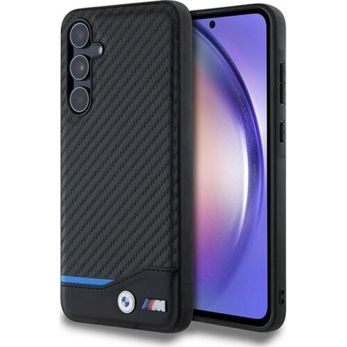 Etui BMW Leather Carbon do Samsung Galaxy A55 5G Czarny