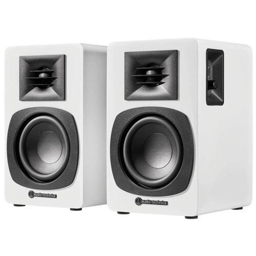 Aktywne, Podstawkowe kolumny głośnikowe AUDIO-TECHNICA AT-SP3X Biały (2 szt.), Wbudowany DSP, Funkcja Multiparowania