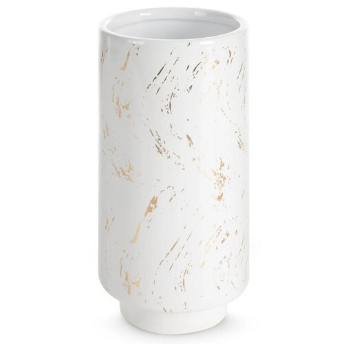 Wazon EUROFIRANY Ariela 12 x 25 cm Biały