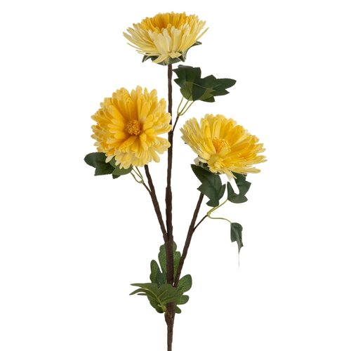 Kwiat dekoracyjny EUROFIRANY Flore 470828 Żółty