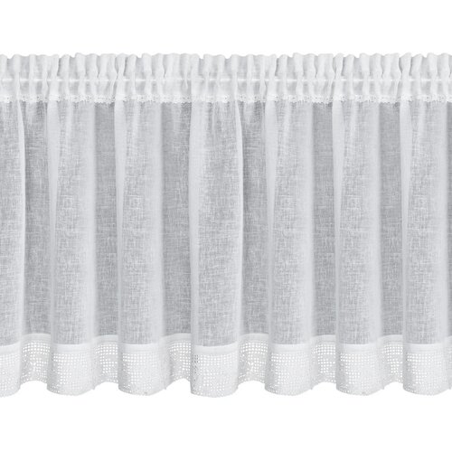 Firana gotowa EUROFIRANY Lari 150 x 60 cm Biały