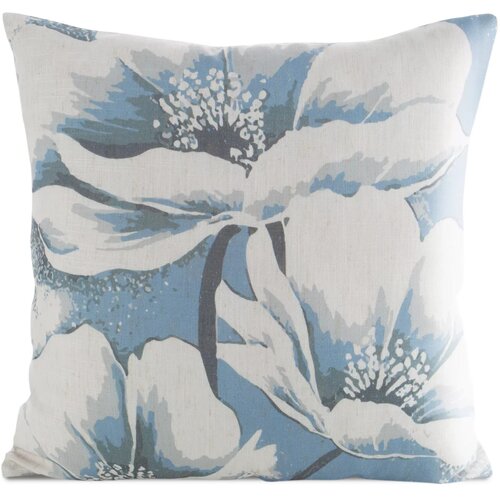 Poszewka EUROFIRANY Len 47 45 x 45 cm Kremowo-niebieski
