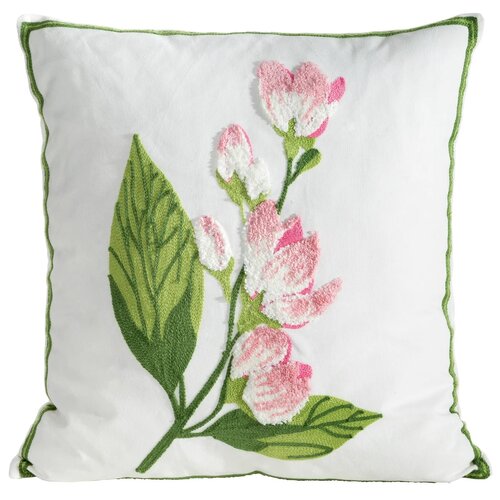 Poszewka EUROFIRANY Wiosna 68 45 x 45 cm Biały