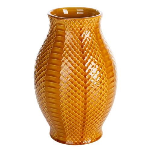 Wazon EUROFIRANY Bari 16 x 25 cm Miodowy